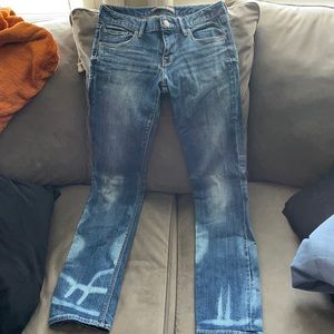 Express bleach stain styled jeans